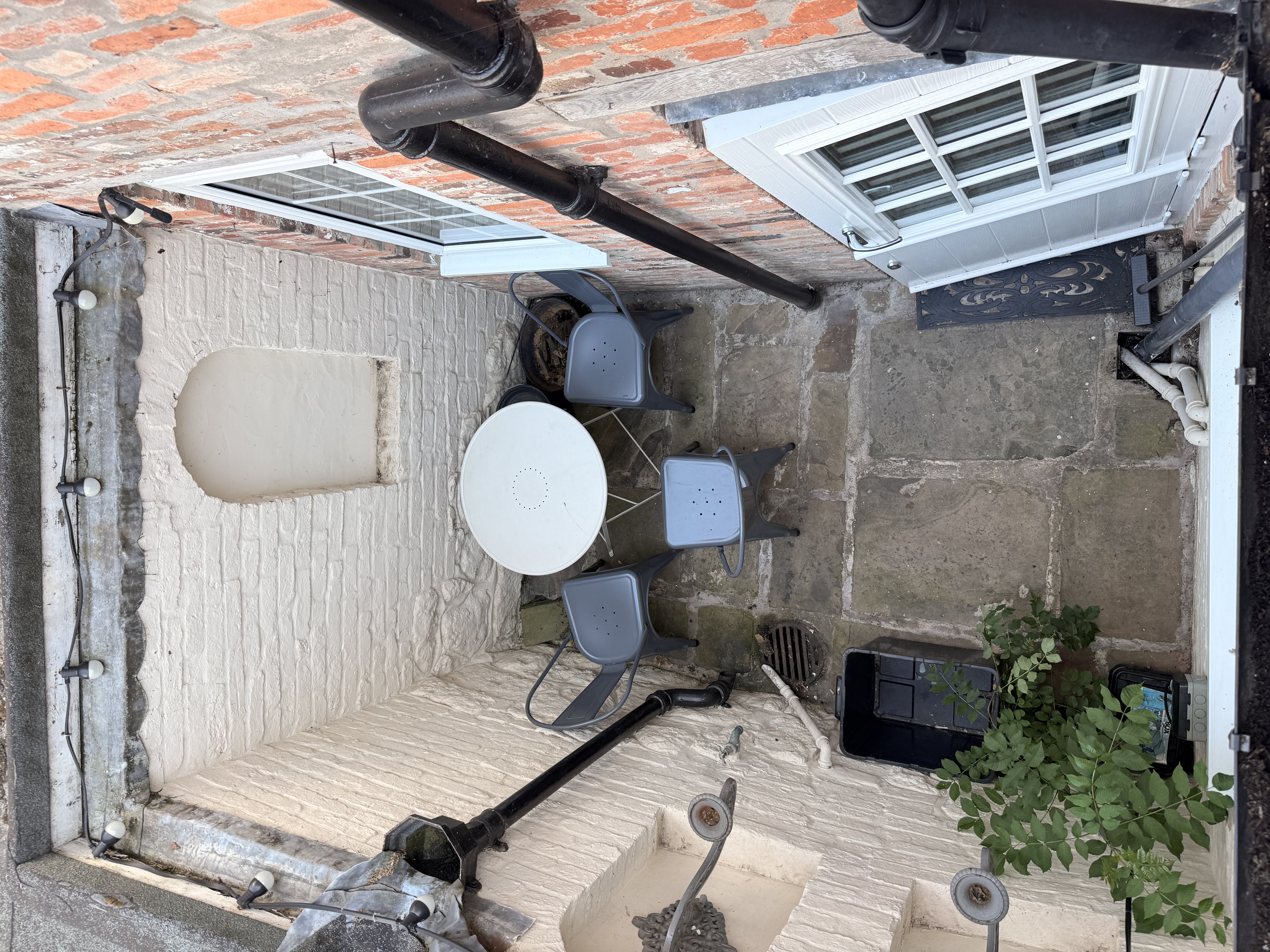 The Nook's enclosed courtyard with outdoor seating